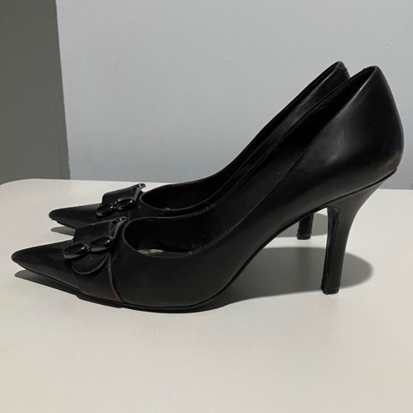 Triangle Toe Buckle Stiletto Heels - Picture 2 of 4